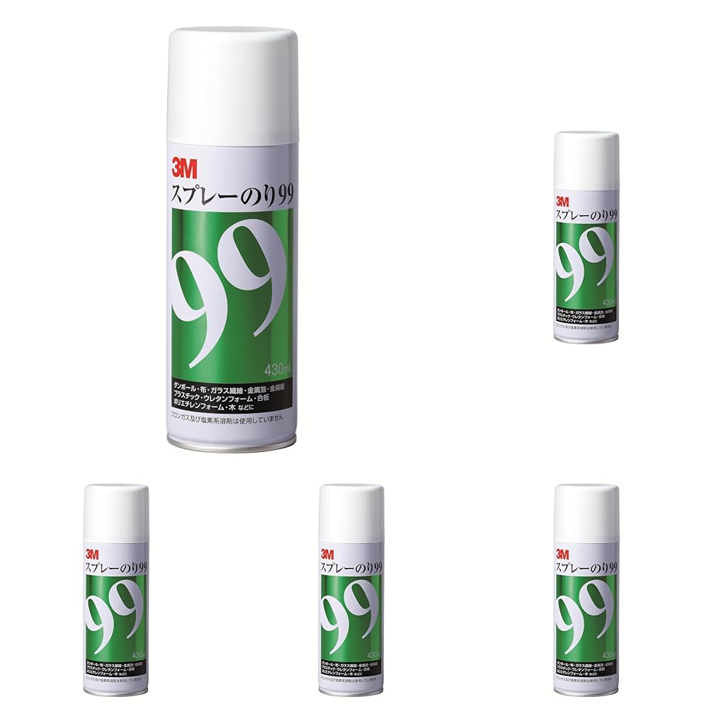 Amazon.co.jp: スリーエム(3M) 3M スプレーのり 99 430ml S/N 99 (× 5
